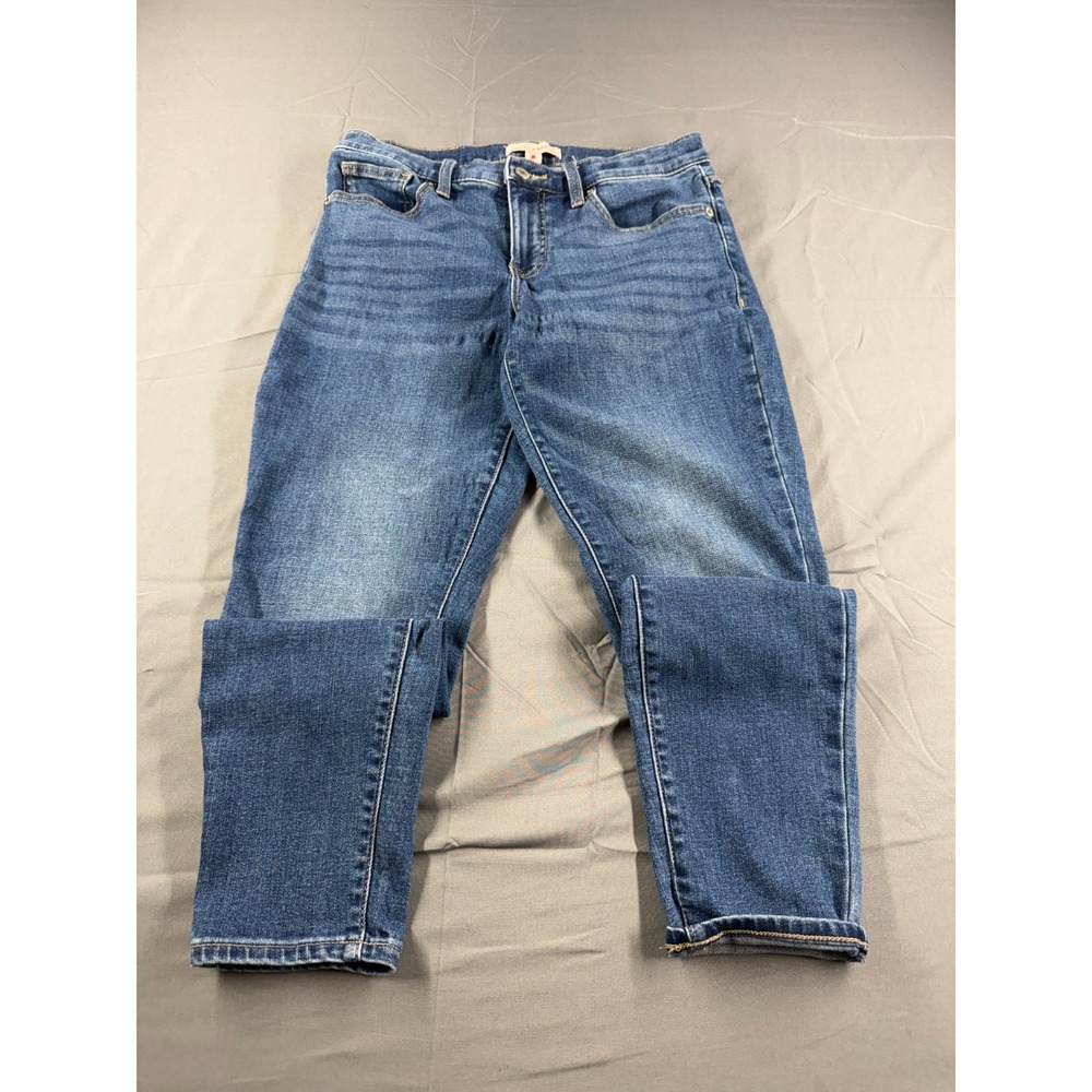 Lucky Brand Ava Mid Rise Skinny Jeans Womens 8/29 Blue Stretch Denim 25" Inseam